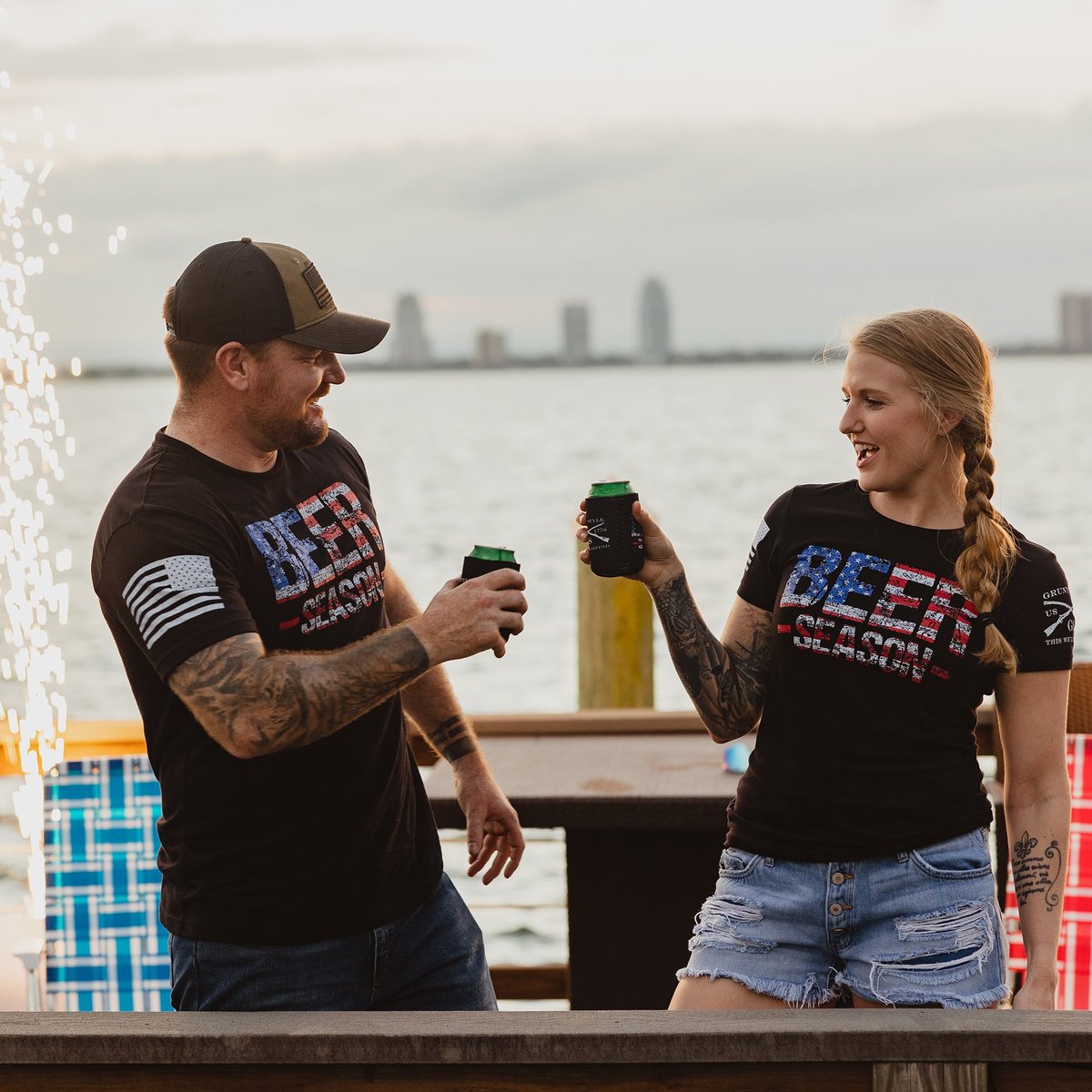 Mens and Womens Beer Season tees