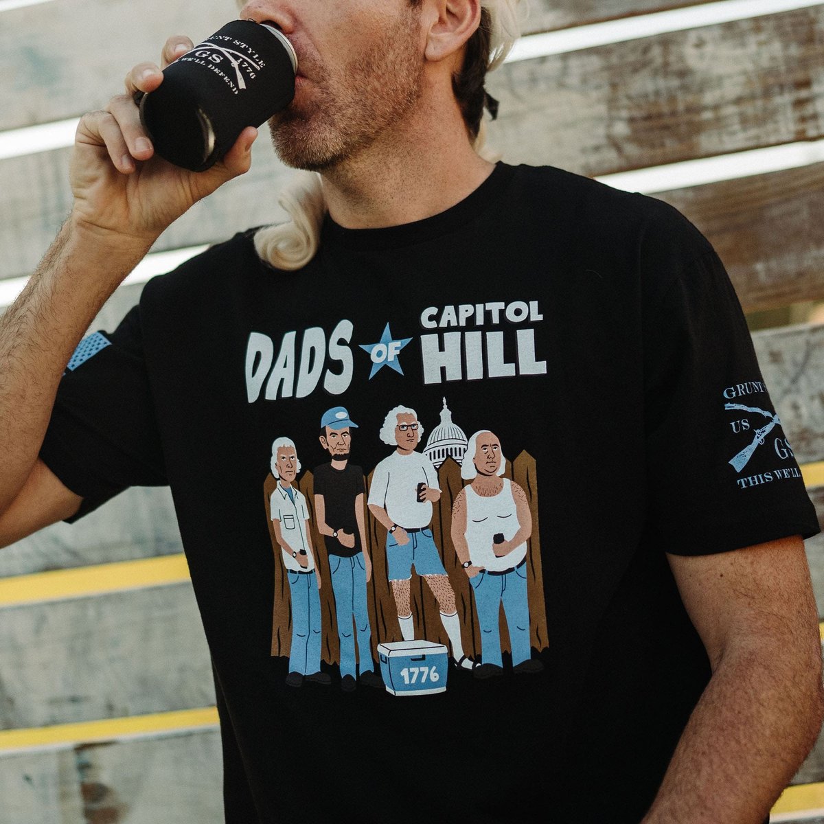 Dads of Capitol Hill Men's T-Shirt in Black