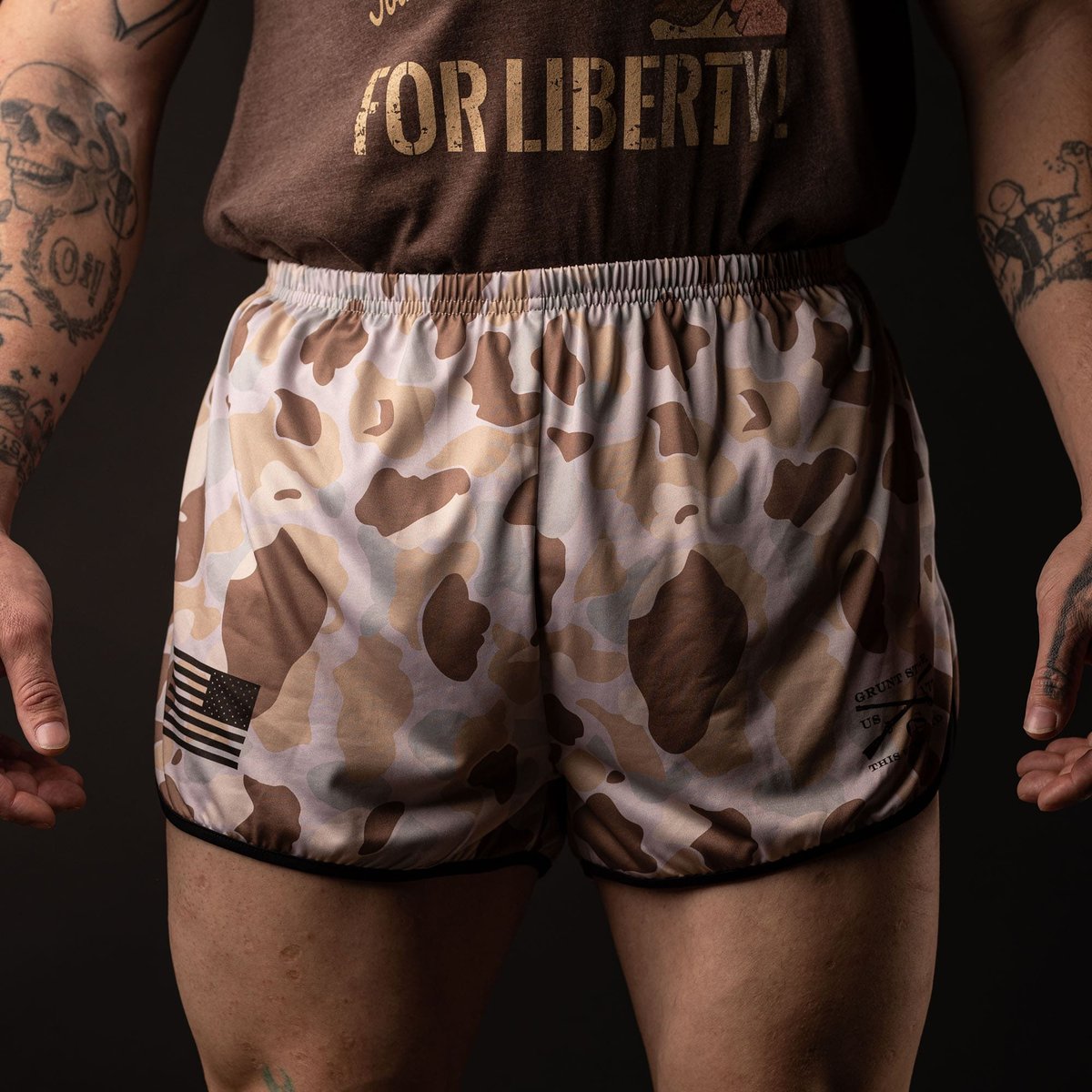 Men's Ranger Panties PT Shorts in the Frog Skin Camo Pattern