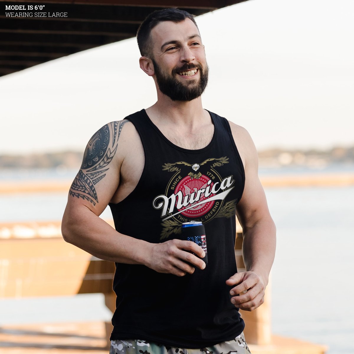 Murica Brewing 1776 Men's Tank - Black