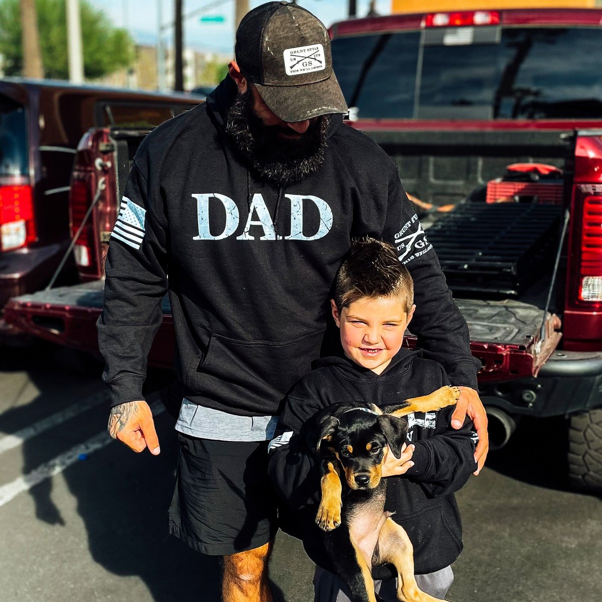 Dad Defined Hoodie in Black